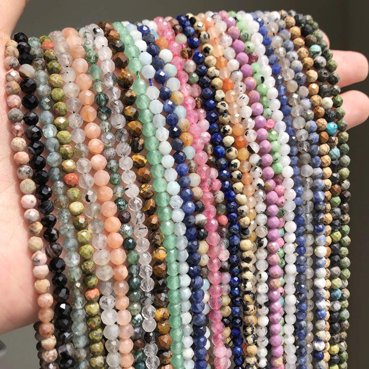 Натуральный граненый камень лабрадорит турмалин каменные бусины круглые