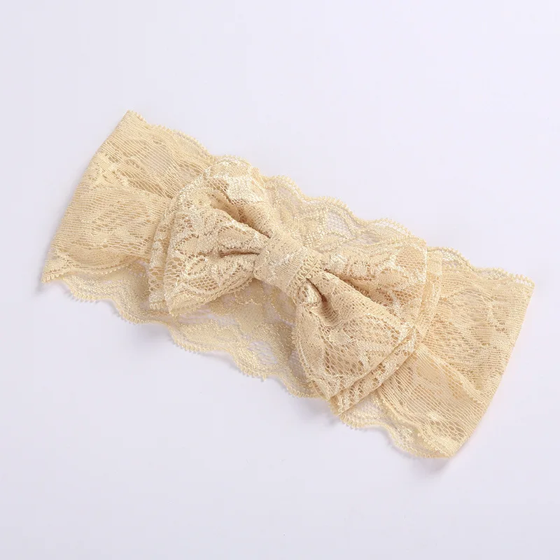 Повязка на голову с кружевным бантом для маленьких девочек Заколки