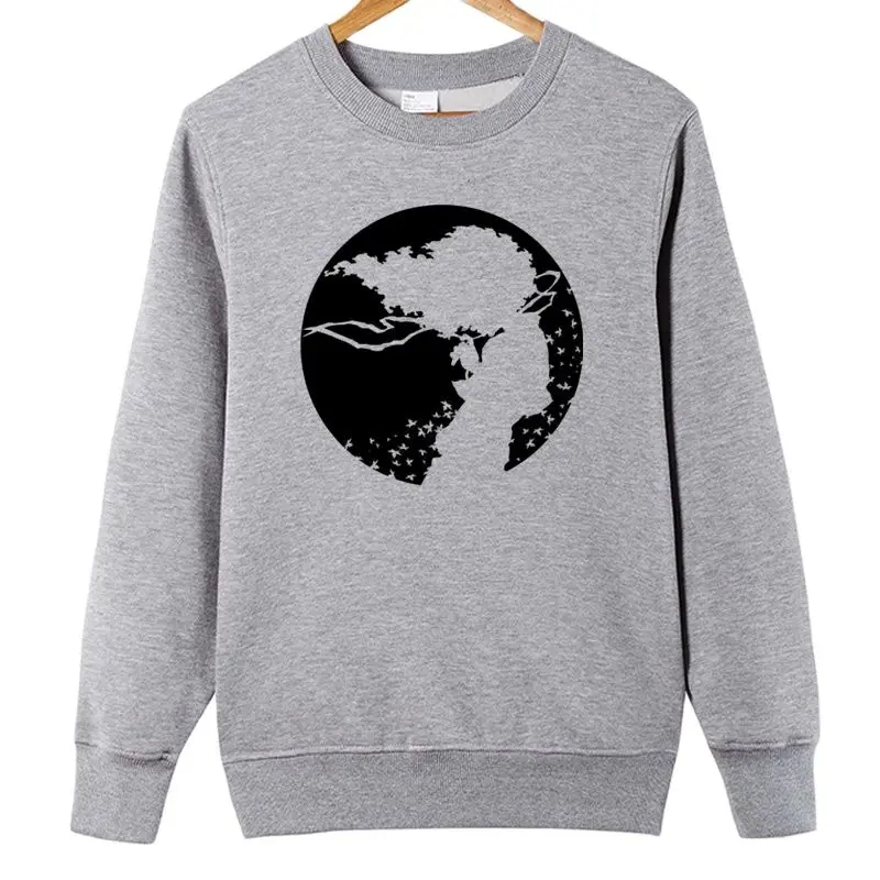 Осень-зима Смешные афро Самурайские худи мужские повседневные толстовки для