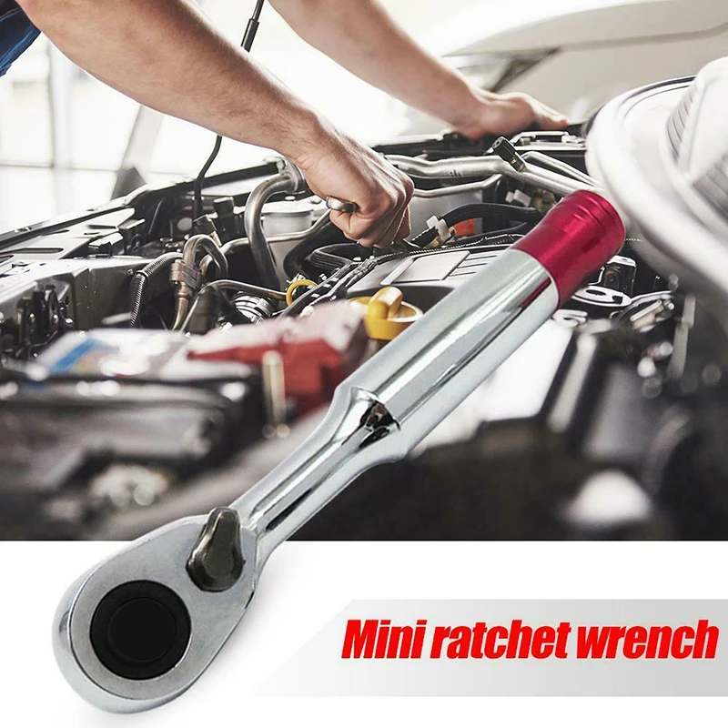 Мини ключ с храповым механизмом автомобильные аксессуары отвертка 1/4 дюйма