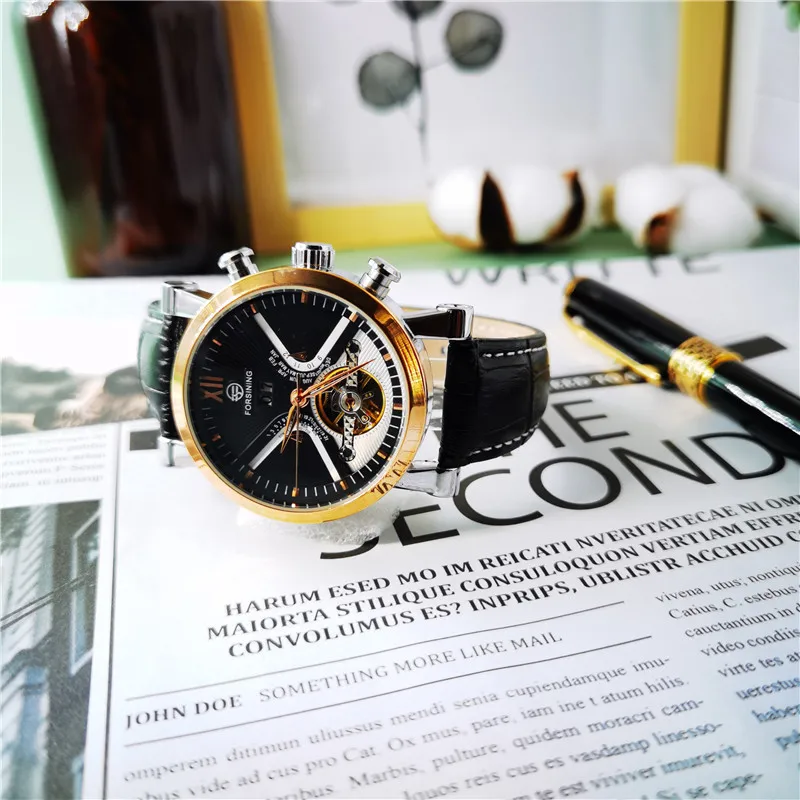 Часы наручные FORSINING Мужские автоматические Классические брендовые роскошные