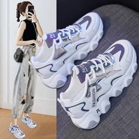 2021 spring new breathable walking jogging shoes all match old shoes for women ins sports shoes increased women running sneakers