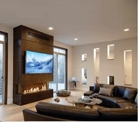 21 aug inno fire 36 inch silver or black intelligent smart ethanol automatic bioethanol burner