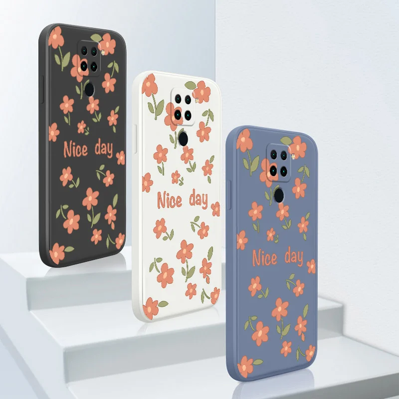 

Bright Flowers Case For Xiaomi Redmi Note 10 10S 9T 9 8 7 Pro MAX Soft Silicone Phone Cover For Redmi 9 9A 9T K40 K30 K20 Pro