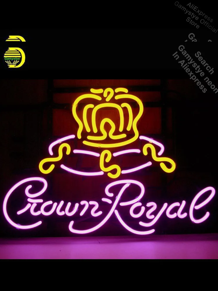 

Неоновая вывеска для организаций и магазинов для Корона Роя неоновая лампа знак пивной бар-клуб неоновый светильник знак Отель стеклянная ...