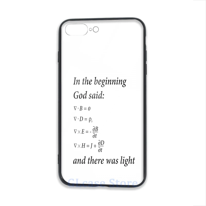Бог сказал уравнений Максвелла чехол для телефона iPhone 12 Pro 11 X XR XS Max 8 7 6 6s Plus 5s