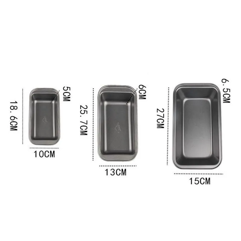 

Loaf Pan Rectangle Toast Bread Mold Cake Mold Carbon Supplies Pan Bakeware Sizes Loaf Baking Baking Pastry DIY 3 Non Steel W4G2