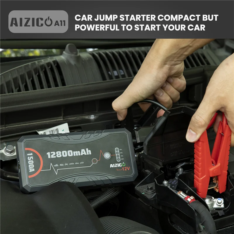 Автомобильное пусковое устройство 12800 мАч портативное зарядное портативная