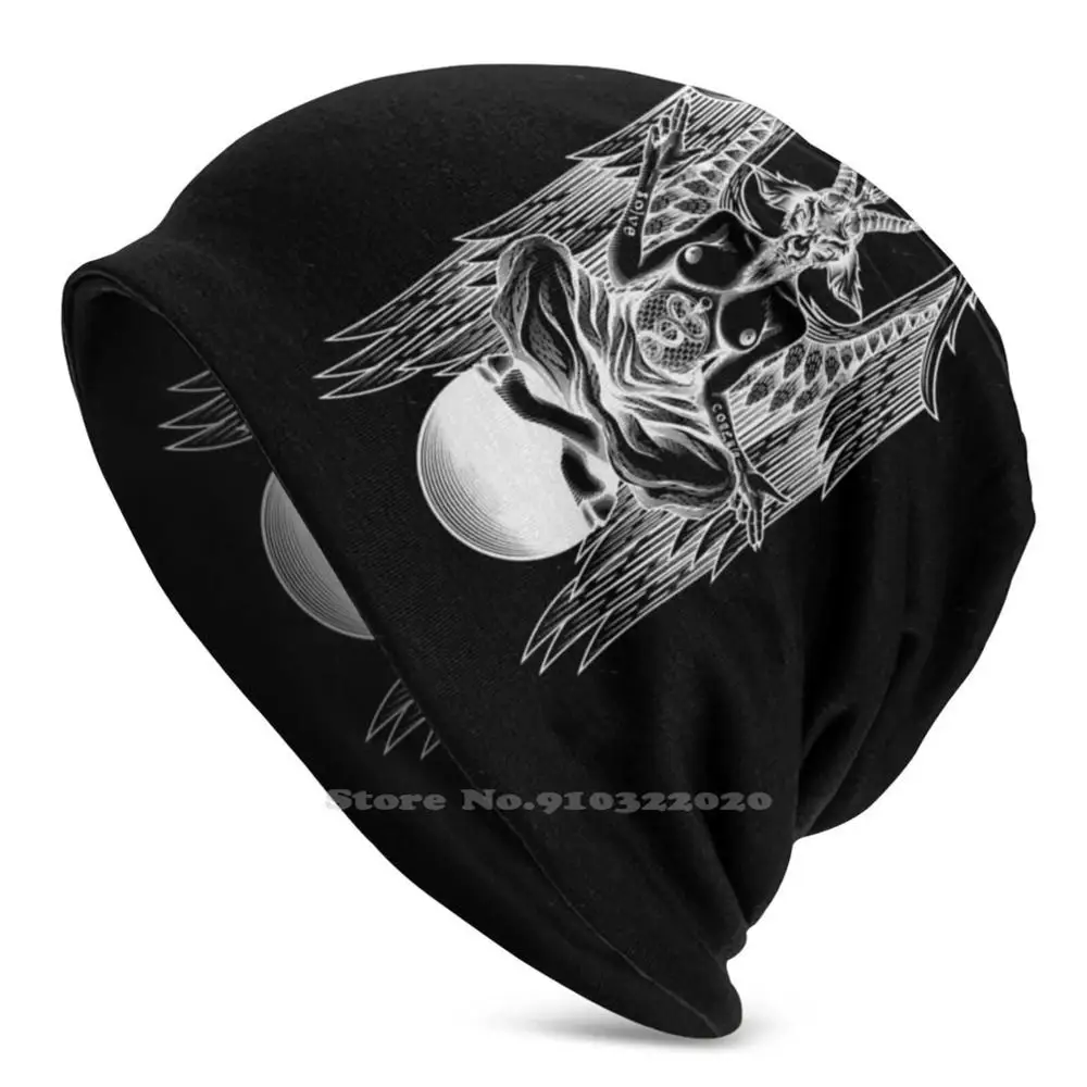 Шапка Baphomet из козы стрейчевая шапка с 3D рисунком своими руками Шляпка-баггомет