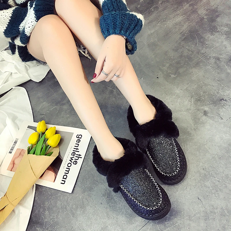 Ботильоны FEVRAL женские на платформе повседневные теплые полусапожки без застежки