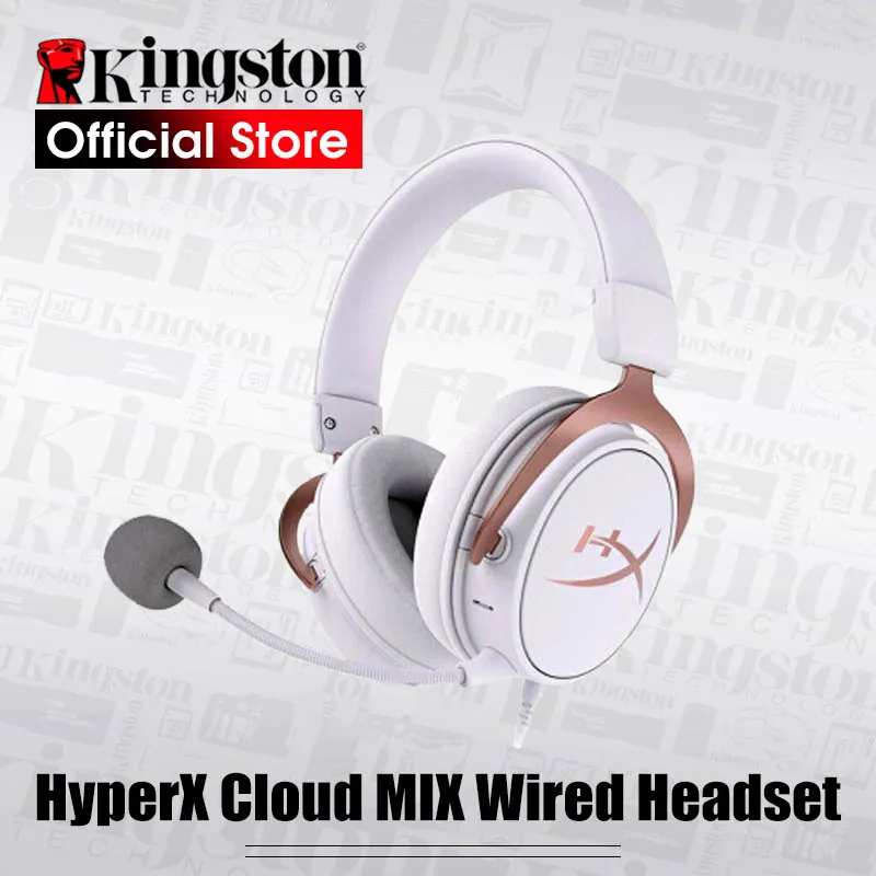 Портативная bluetooth гарнитура Kingston HyperX Cloud MIX игровая со встроенным микрофоном и