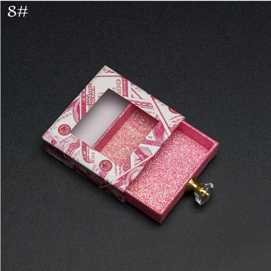 

Eyelash Packaging Box Wholesale Empty Lash Boxes Rectangle Case 25mm Mink Lashes Creative Eyelashes Package