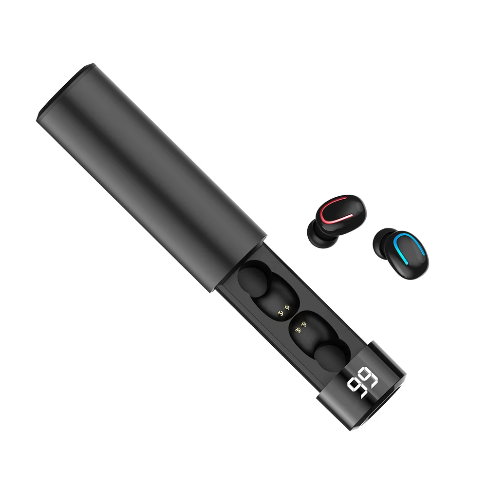 

Мини-наушники Bluetooth 5,0 с микрофоном, спортивные водонепроницаемые наушники, гарнитура с автоматическим сопряжением, 3D стерео беспроводные н...