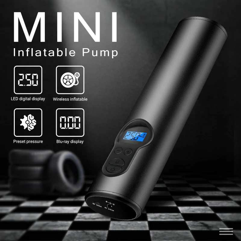 Надувной воздушный насос Jansite с компрессором портативные беспроводные ручные