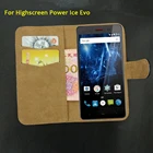 Кожаный чехол-книжка Highscreen Power Ice Evo, модный винтажный Роскошный многофункциональный чехол для телефона с отделениями для карт, 6 цветов