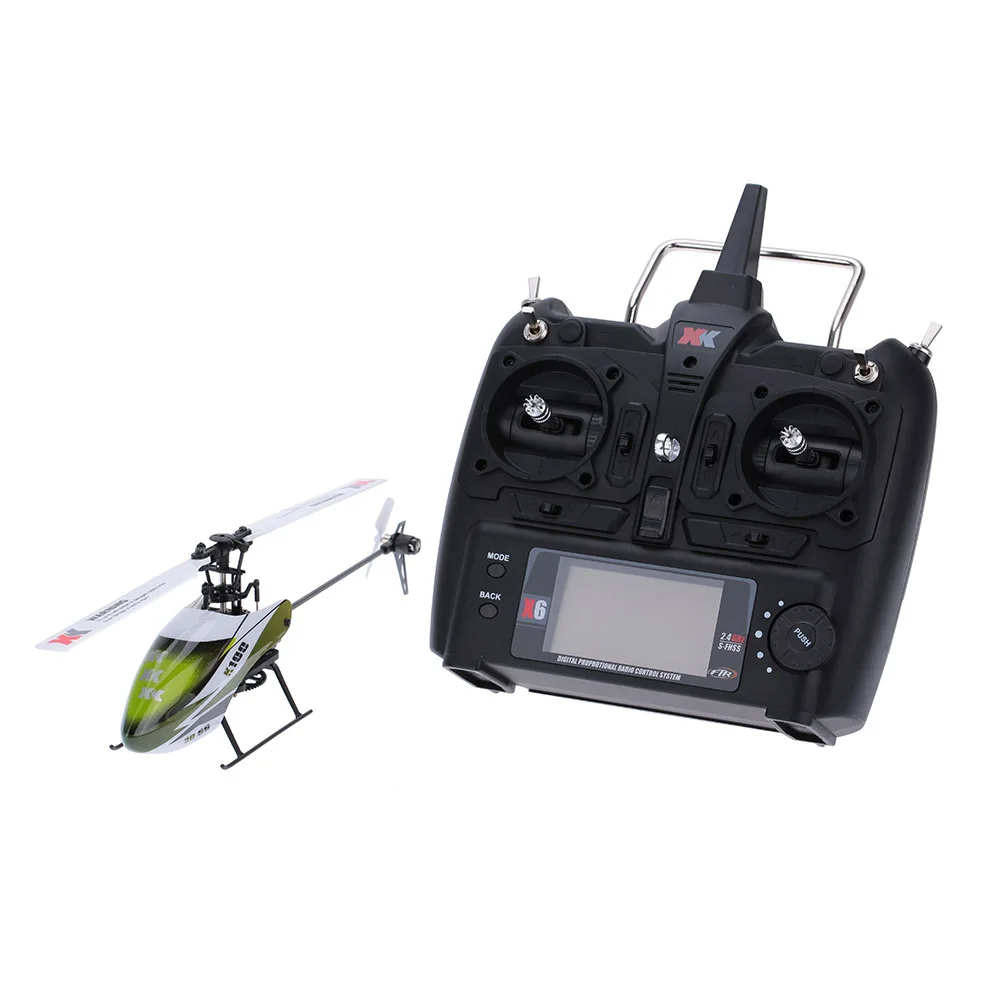 Wltoys XK K100 Falcom 6CH Flybarless 3D 6G система дистанционного управления игрушка бесщеточный
