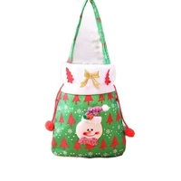 larvette printed pull christmas gift bag apple sack childrens gift pocket candy bolsa souvenir bear type