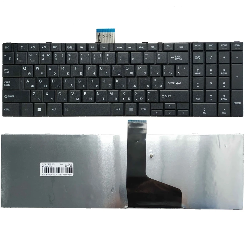 Новый ноутбук Русская клавиатура для ноутбука TOSHIBA SATELLITE C850 C850D C855 C855D L850 L850D L855 L855D