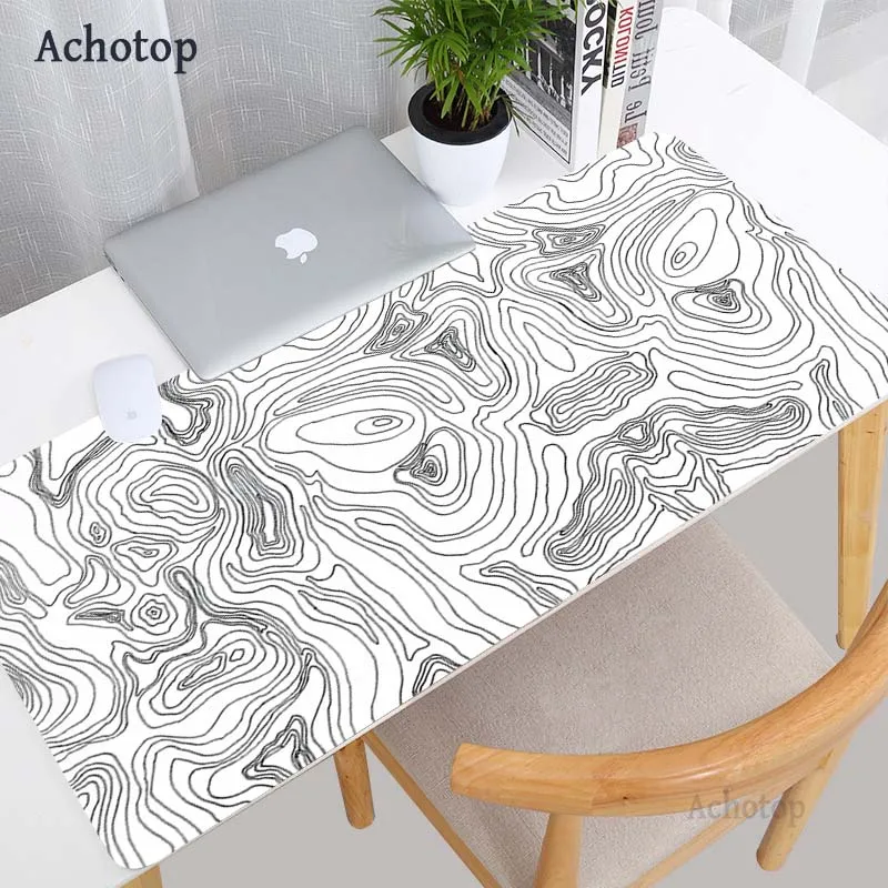 

Black Abstract Texture Large Gaming Mouse Pad PC Gamer Computer MousePad Locking Edge Rubber Gamer Big Table Mouse Pad Desk Mat