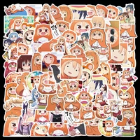 1050100pcs cute style anime stickers himouto umaru chan stickers for guitar luggage car aesthetic art painting decal stickers