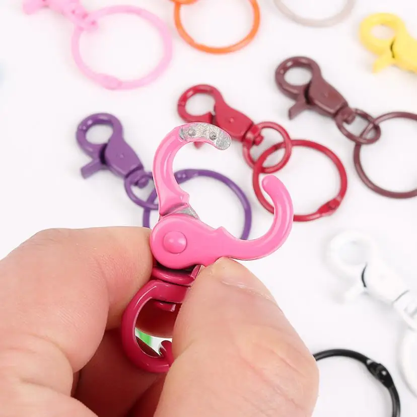 5 шт. карамельных цветов металлические застежки карабины с распылителем цветные