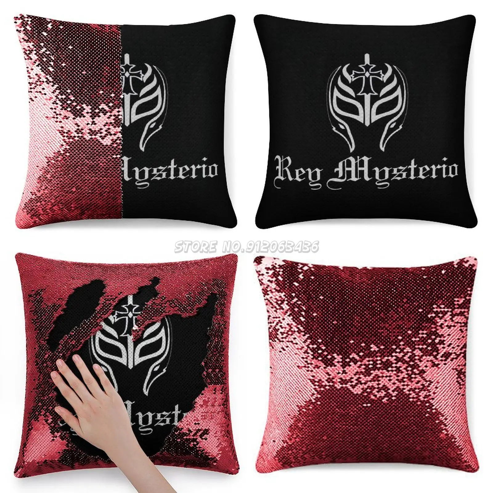 

Наволочка с блестками, модная наволочка, подарок для нее, Jr, борьбы 619 El Nino Rey