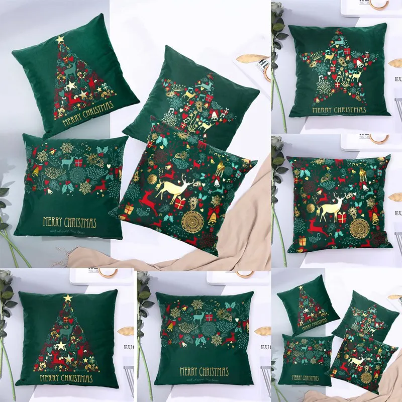 Чехол для подушки FENGRISE Merry Christmas, Рождественское украшение для дома, Рождественское украшение, Новогоднее украшение