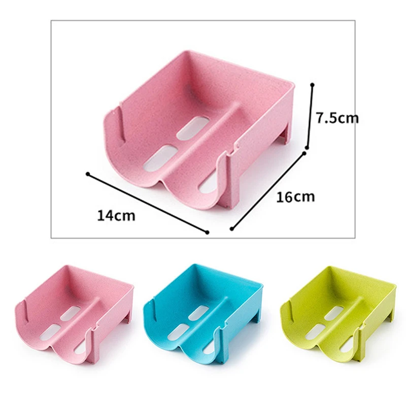 

3pcs Beverage Cans Storage Fixed Shelf Refrigerator Space Saving Organizer Beverage Bottle Holder Stackable Box Red Wine Rack