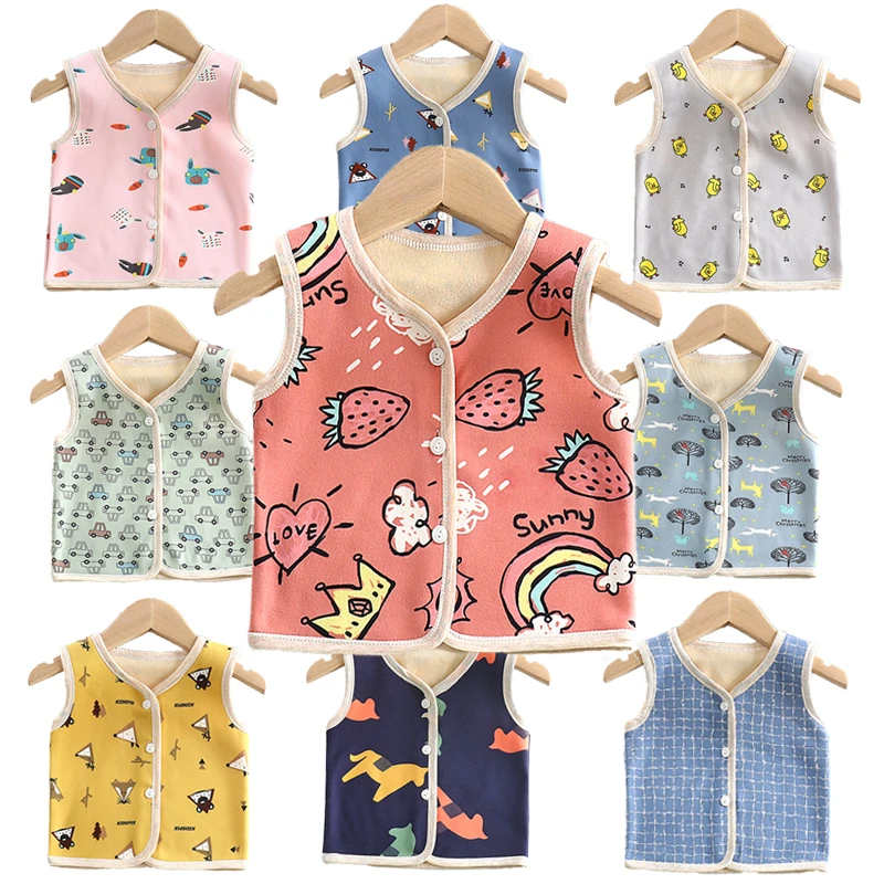 Жилет для девочек Детский жилет куртка без рукавов детская одежда жилеты