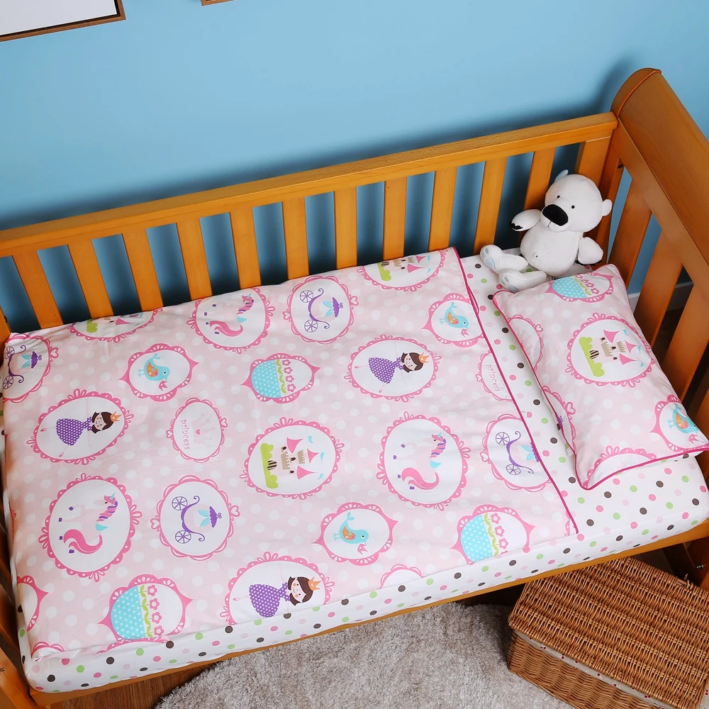 Комплект постельного белья для детской кроватки i baby из 4 предметов простыни