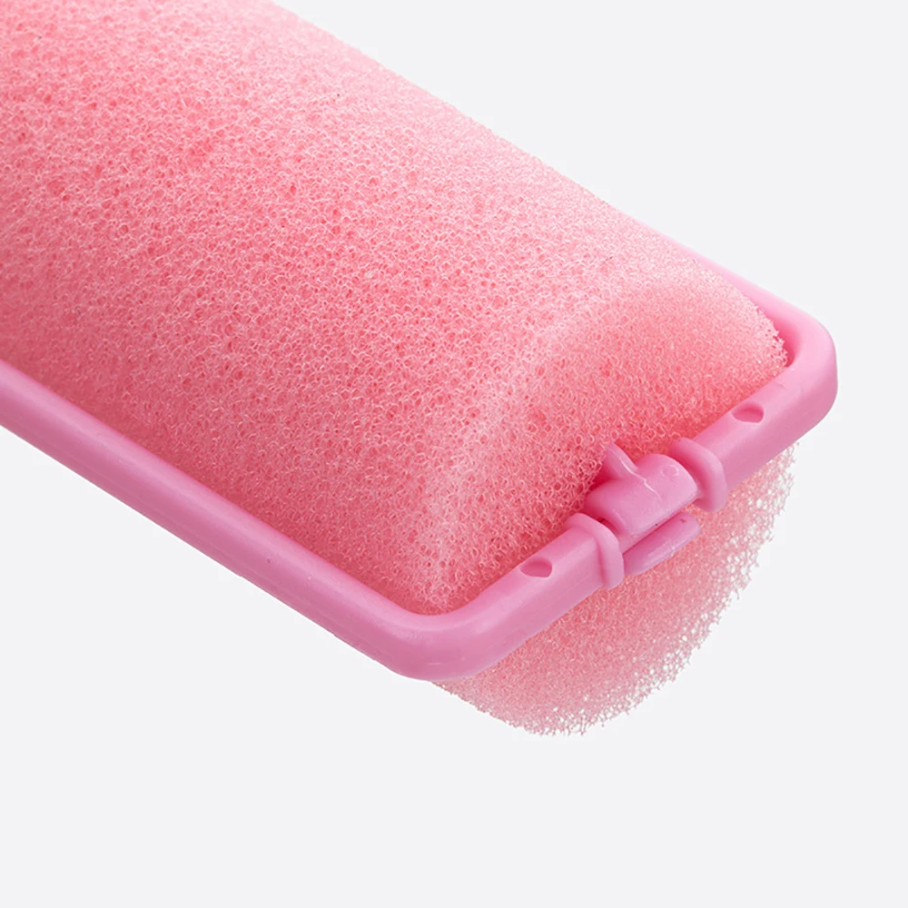 

12pcs Pink Soft Sponge Hair Rollers Curler DIY Tools Salon Barber Perm Tools Hair Protection Reduce Mar Hairdressing Tools Sets