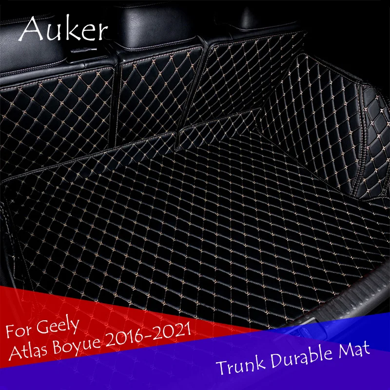 

For Geely Atlas Boyue Emgrand NL-3 Proton 2016-2019 Durable Trunk Mat Cargo Liner Rear Tail Box Carpets Full Coverage