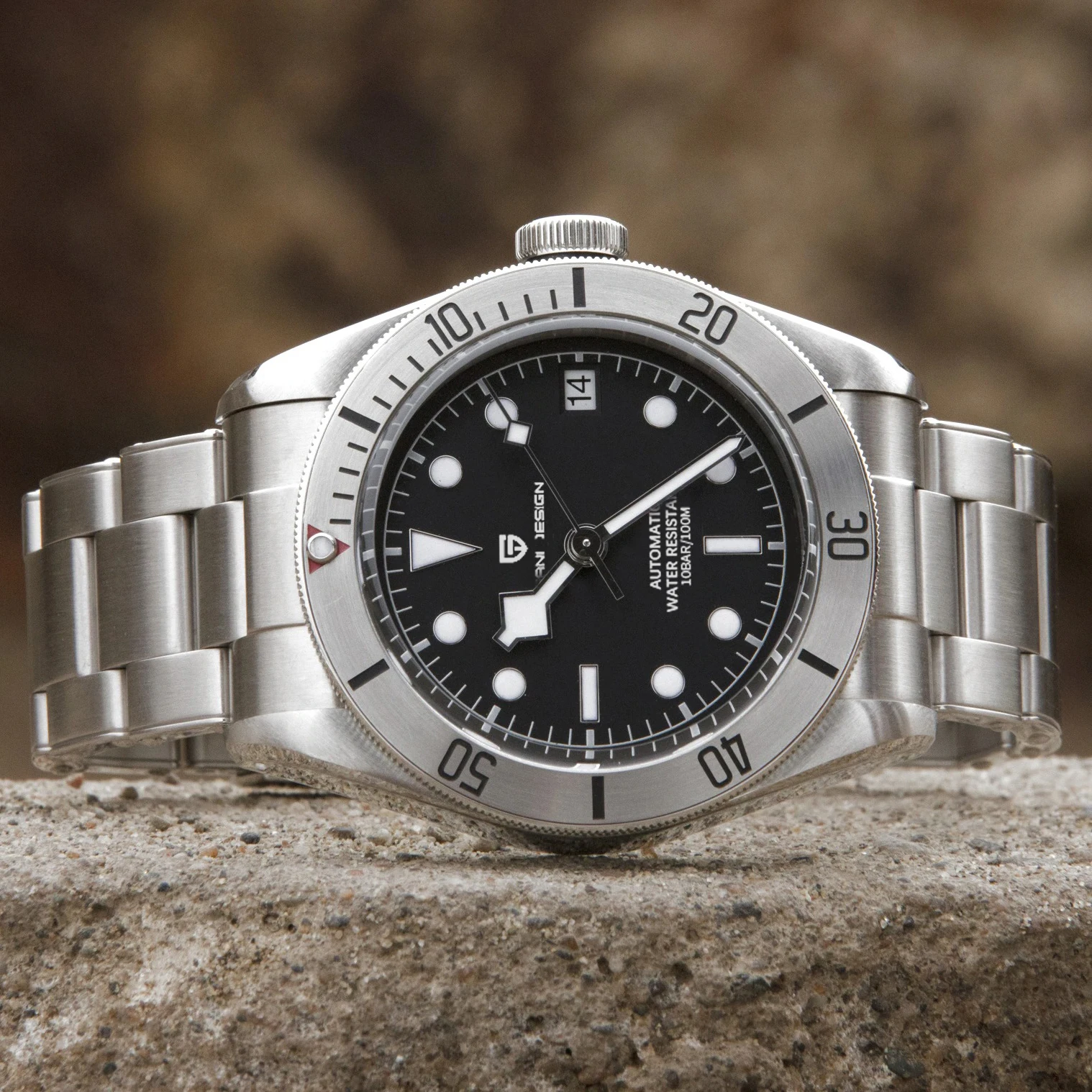 

PAGANI DESIGN 2022 New BB58 steel Mechanical wrist watch Automatic Watch men Sport 100M Waterproof Men's Watches NH35 Movt Clock