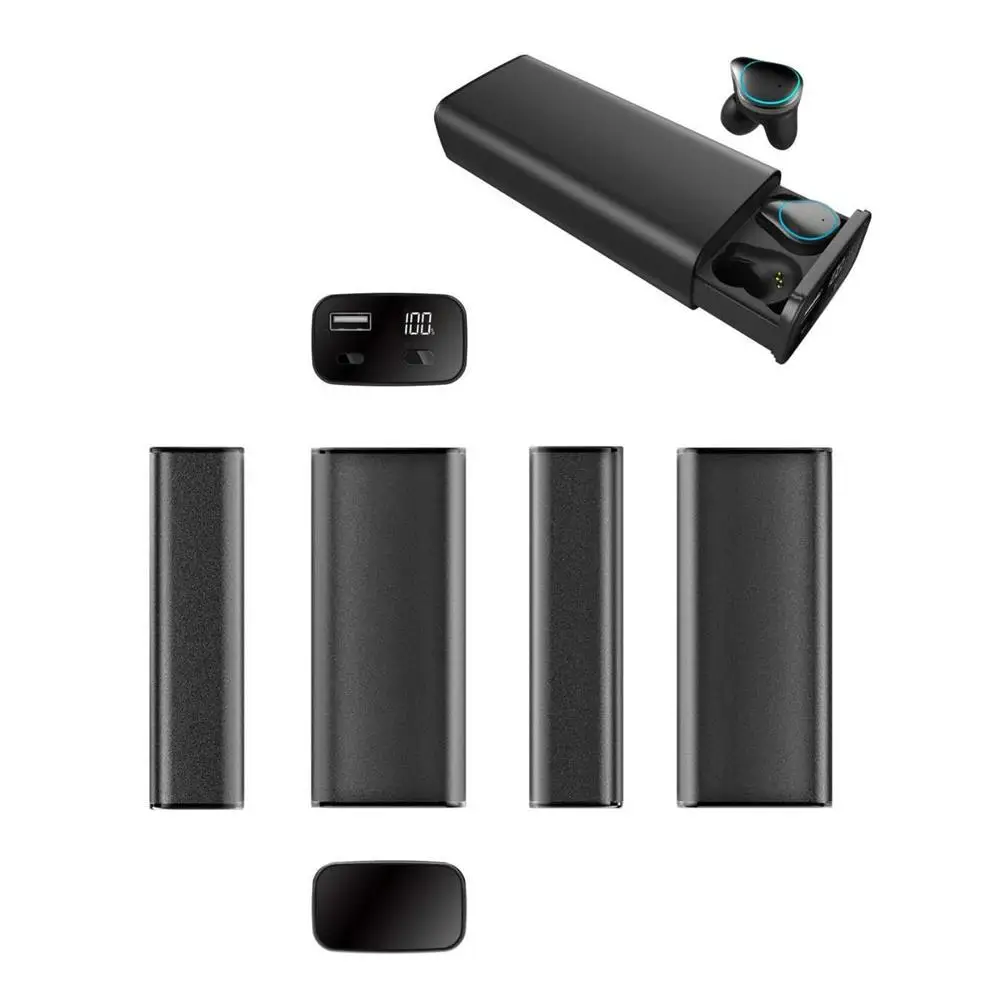 SELECTEC X9 наушники-вкладыши TWS с 5,0 в уши, наушники в уши Беспроводной Bluetooth наушники гарнитура IPX7 Водонепроницаемый 7000 мА/ч, Мощность Chargingbox с фонариком