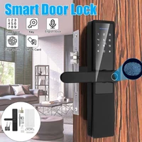 new electronic door lock with app remotely biometric fingerprint smart card password key 5 ways digital smart lock