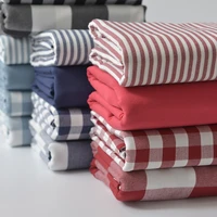 grid patchwork diy sewing fabric 50x145cm striped sofa cover table cloth sewing plaid fabric for doll patchwork clothes sewing