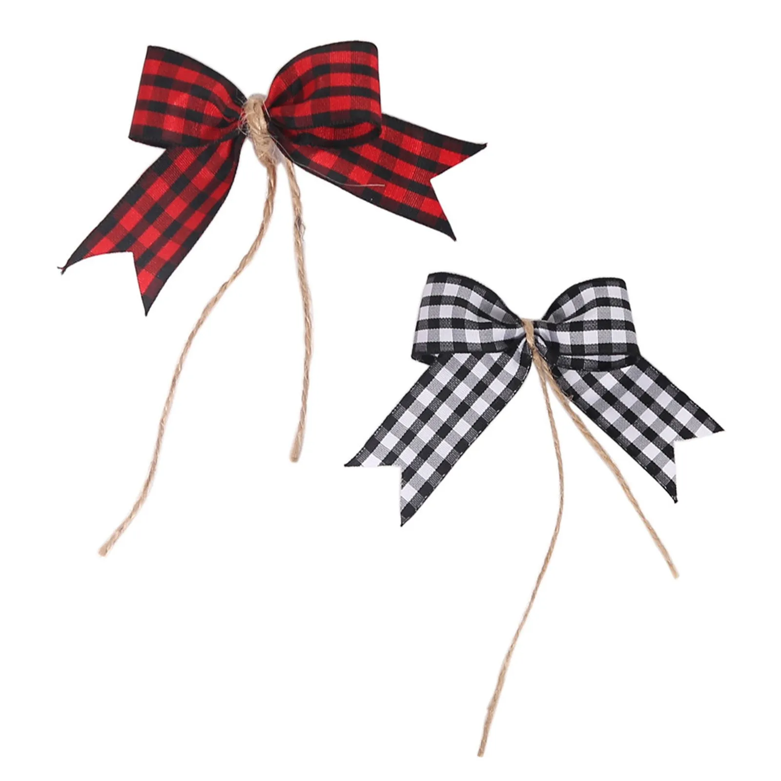 Рождественские елочные украшения рождественские с бантом 10 шт. домашний