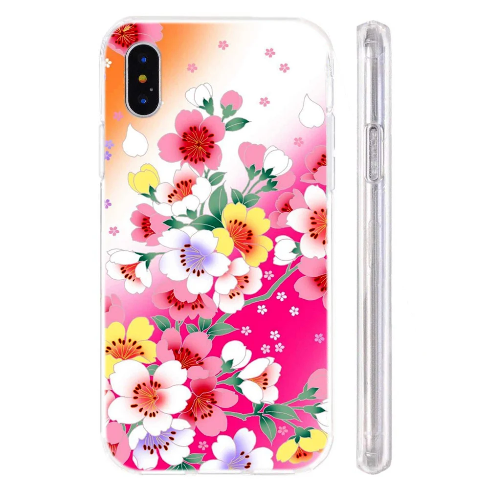 Силиконовый пластиковый чехол для телефона iPhone 6 6s 7 8 Plus x xr max 11pro цветной с принтом