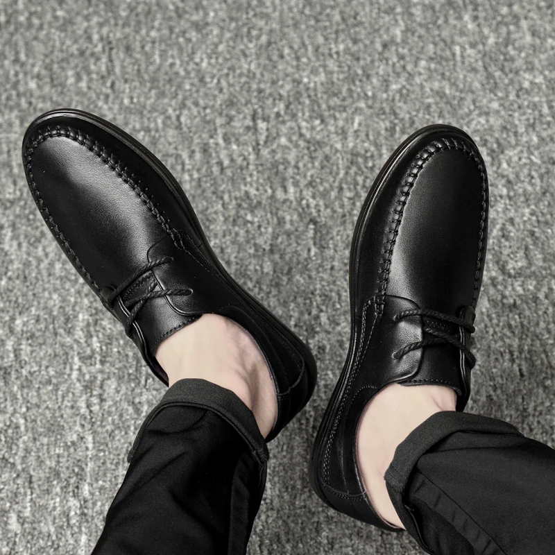 

Sapatos Casual Men Casual Shoes 2020 Leather Zapatos Casuales Sapato Masculino Man Fashion For Black Men's Leisure
