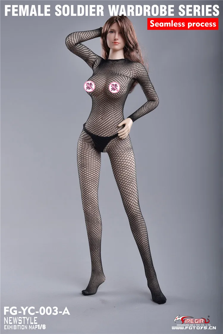 

FG-YC-003 женской фигуры аксессуар 1/6 Для женщин солдат шкаф серии бесшовные подключения ажурные носки комбинезон для детей возрастом от 12 ''жен...