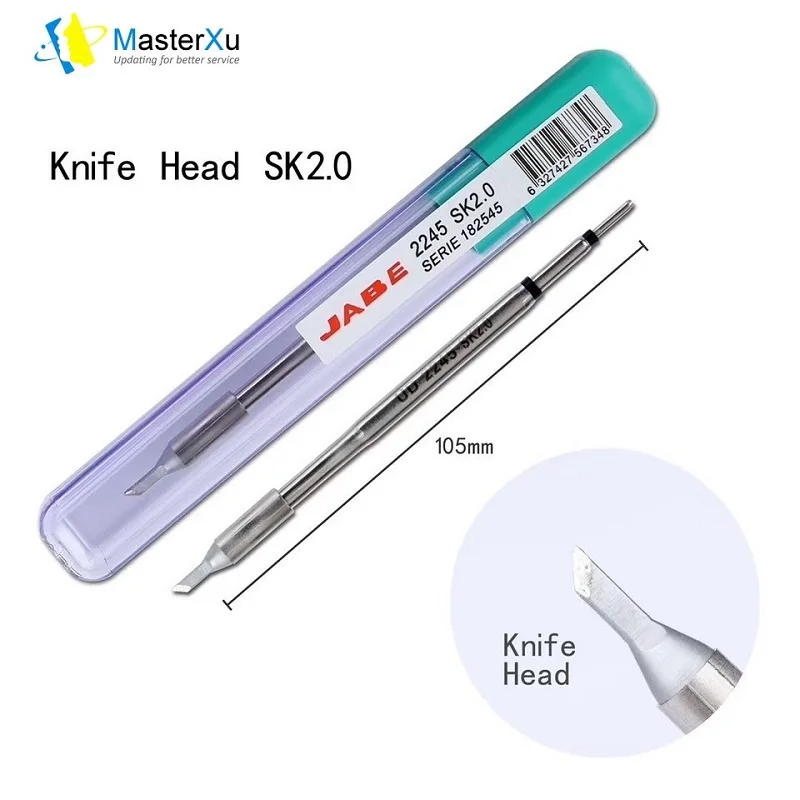 

Jabe UD-1200 2245-SK 2.0 T-SK2.0 Knife Head Lead Free Solder Iron Tip Nozzle Mobile Phone Fingerprint Flying Wire Repair Weldi
