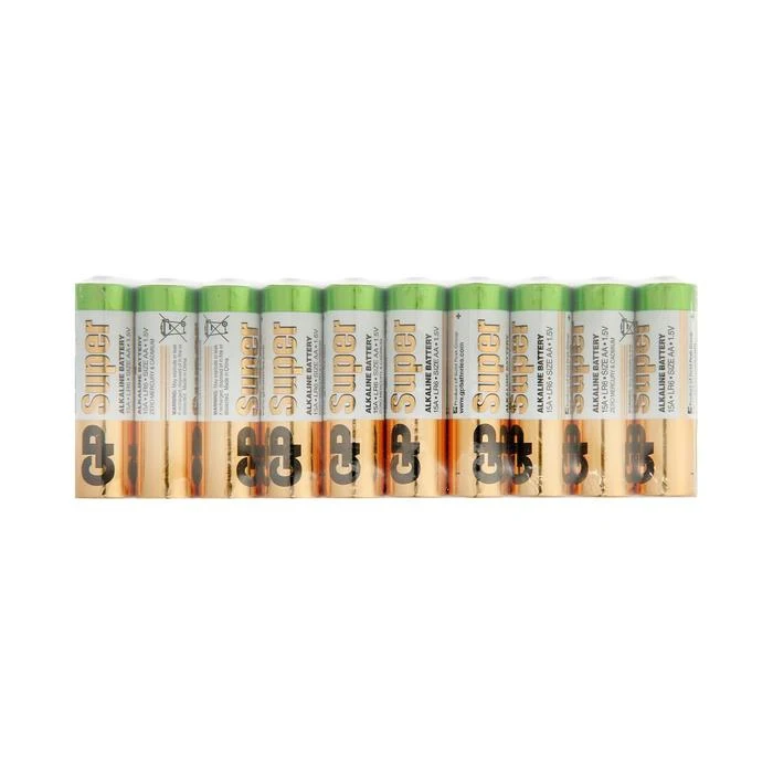 Батарейка алкалиновая GP Super AA LR6-50BOX 1.5В набор 50 шт 5487428 |