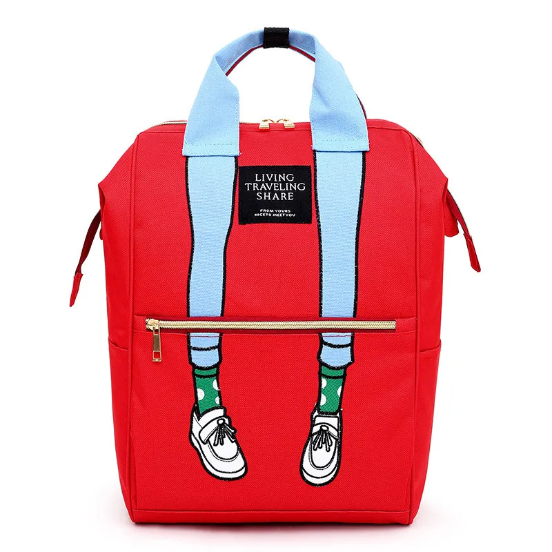 

Cartoon Mummy Diaper Bag Multifunction Feeding Bottle Outdoor Backpack Large Capacity Nappy Canvas Bags