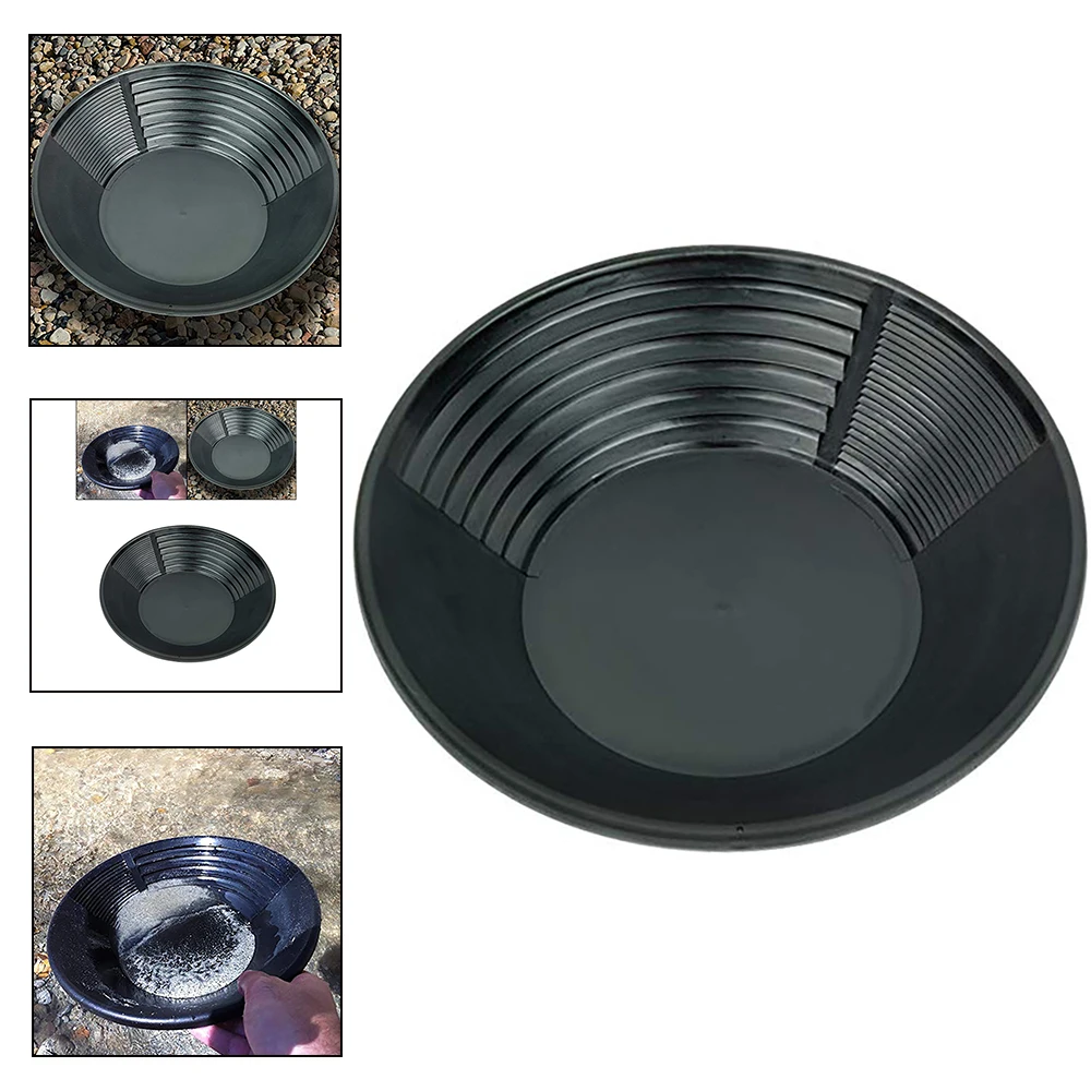 

Plastic Gold Pan Basin Nugget Mining Pan Dredging Prospecting River Tool Wash Gold Panning Equipment Black Gold Rush sieve