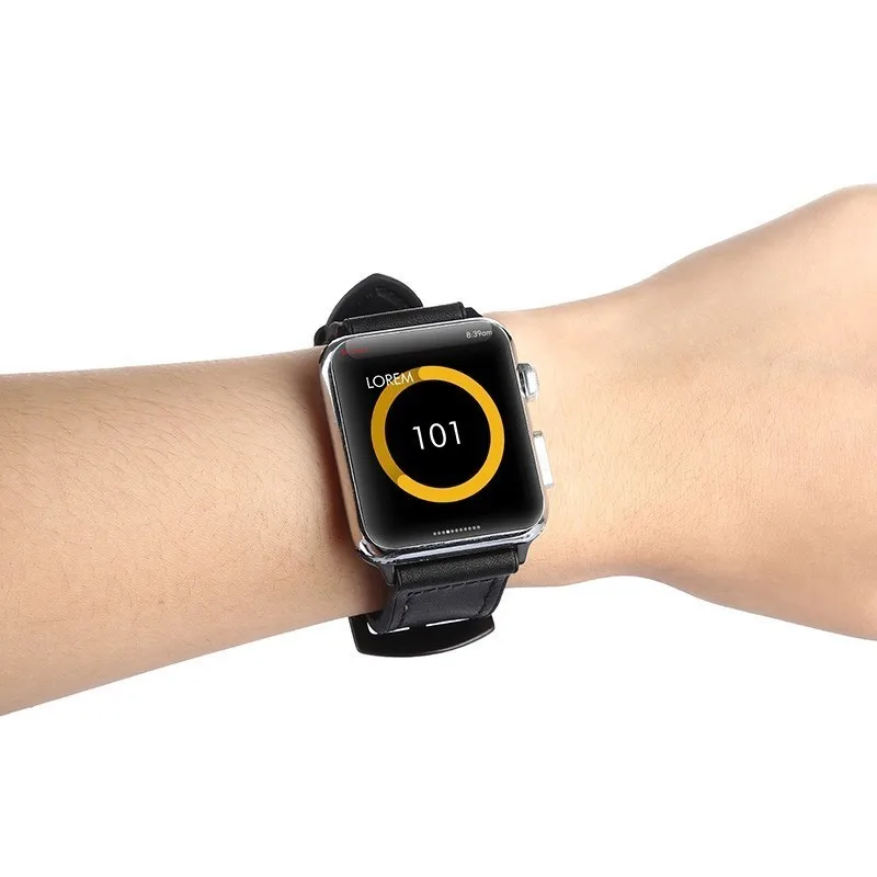 Кожаный силиконовый ремешок для apple watch, 44 мм, серия 4, 3, 2, 1, ремешок для iwatch, 38 мм, 42 мм, браслет с петлей, аксессуары для замены запястья