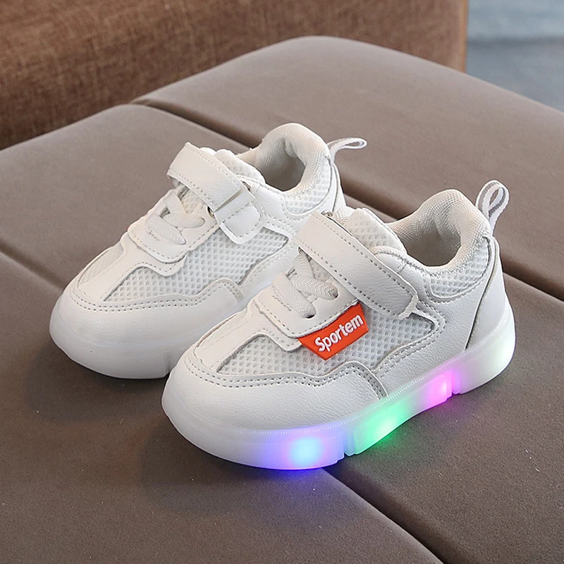 Новинка Осенний Детский Светильник кроссовки дышащие для маленьких мальчиков со