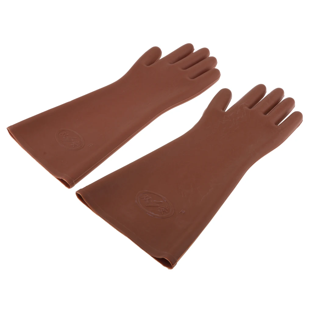 

1 Pair 5KV High Voltage Electrical Insulating Gloves For Electricians