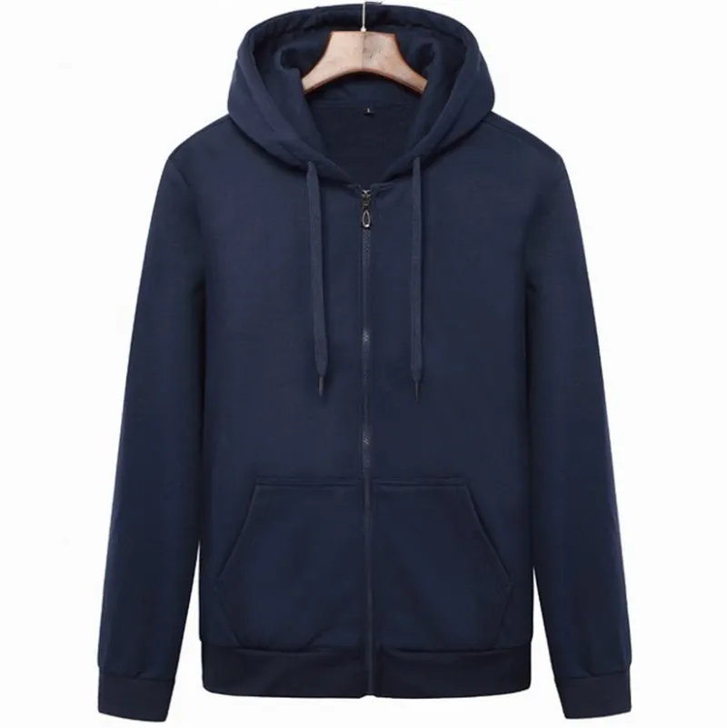 

Autumn Winter Men's Hoodies Sweatshirts Long sleeve cardigan Hooded Male Solid Color Hoodie Sweatshirt