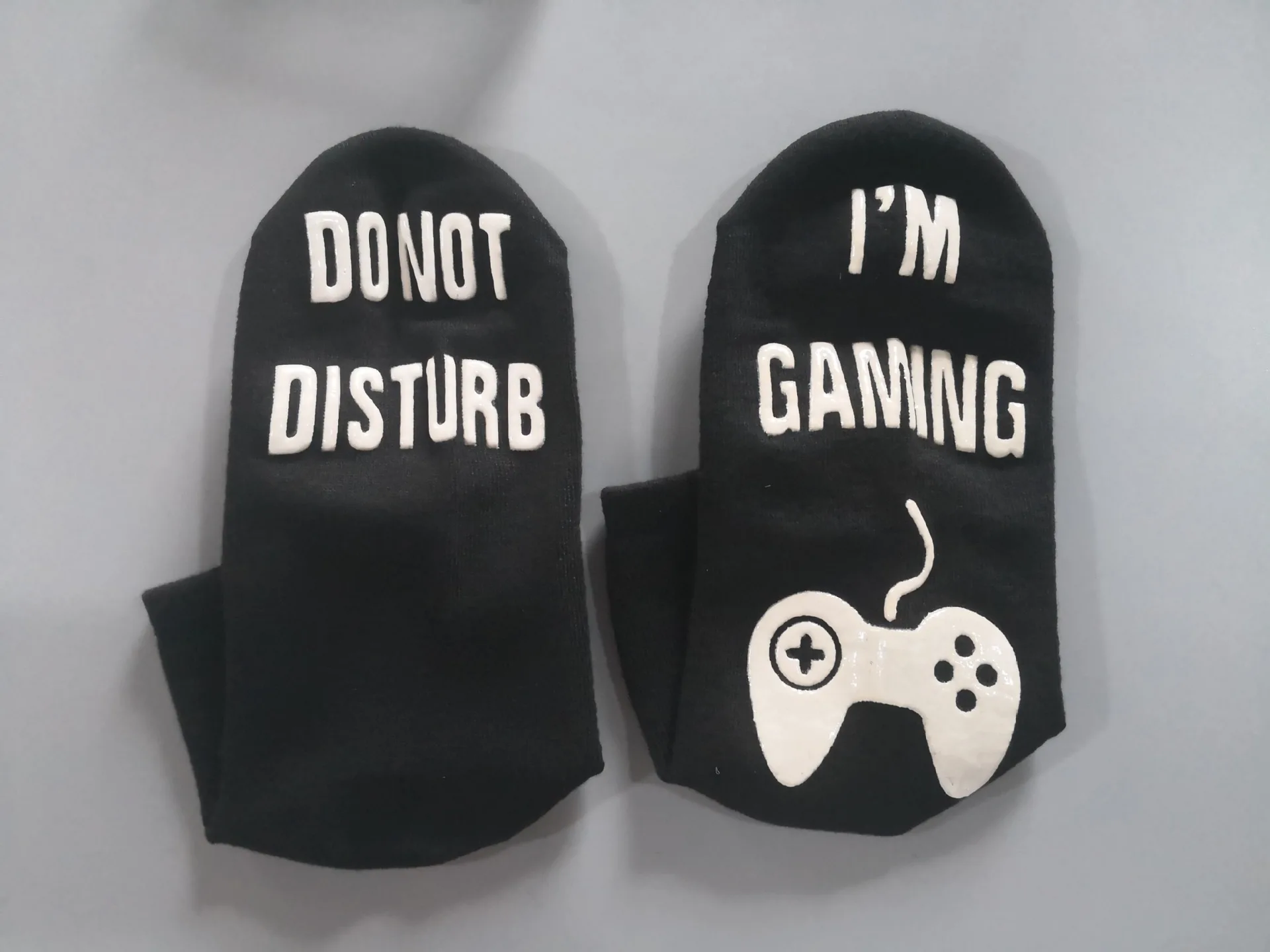 GAMING BLACK MIDDLE YOOAP носки унисекс, новинка, не беспокоить, я играю, принт забавные буквы, носки, если вы можете прочесть эти забавные носки для мужчин и женщин - Цвет: GAMING BLACK MIDDLE