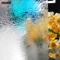 200cm length static cling window film rain pattern privacy protection water proof glass foil for home office store building diy
